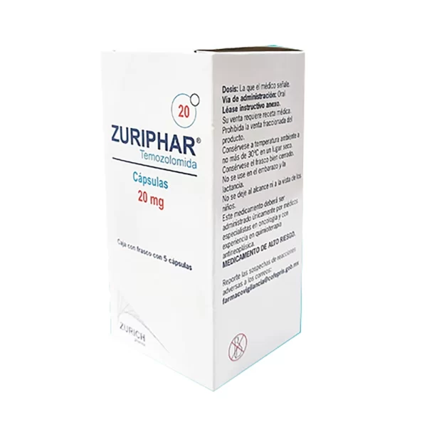 ZURIPHAR 20MG. C/5 CAPS.