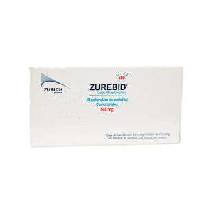 ZUREBID 500MG. C/50 COMP.