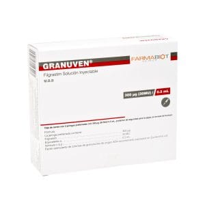 GRANUVEN 300MCG 0.5 ML. C/5 JGAS. PRE.