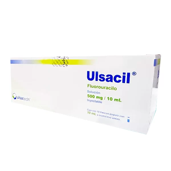 ULSACIL 500 MG. C/10 AMP.  SOL. INY.