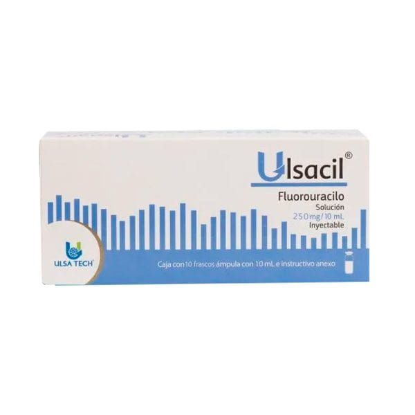ULSACIL 250 MG. C/10 AMP.  SOL. INY.